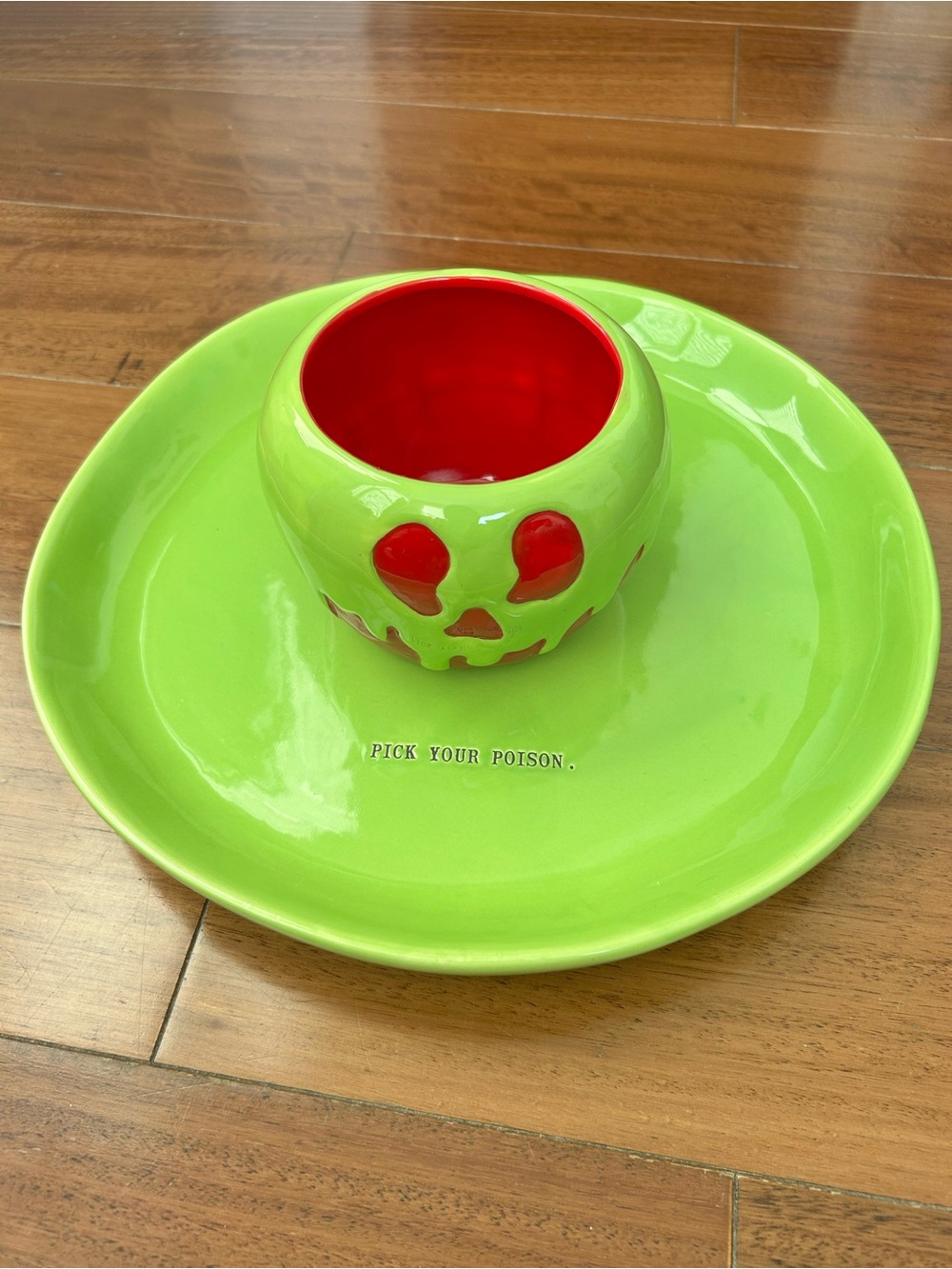 Rae Dunn Disney Villains Pick Your Poison Ceramic Plate
